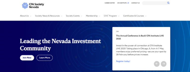 CFA Society Nevada 830 x 315 768x291